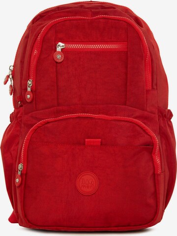 BagMori Rucksack in Rot: predná strana