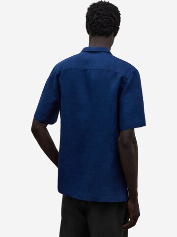 Adolfo Dominguez Comfort fit Overhemd in Blauw