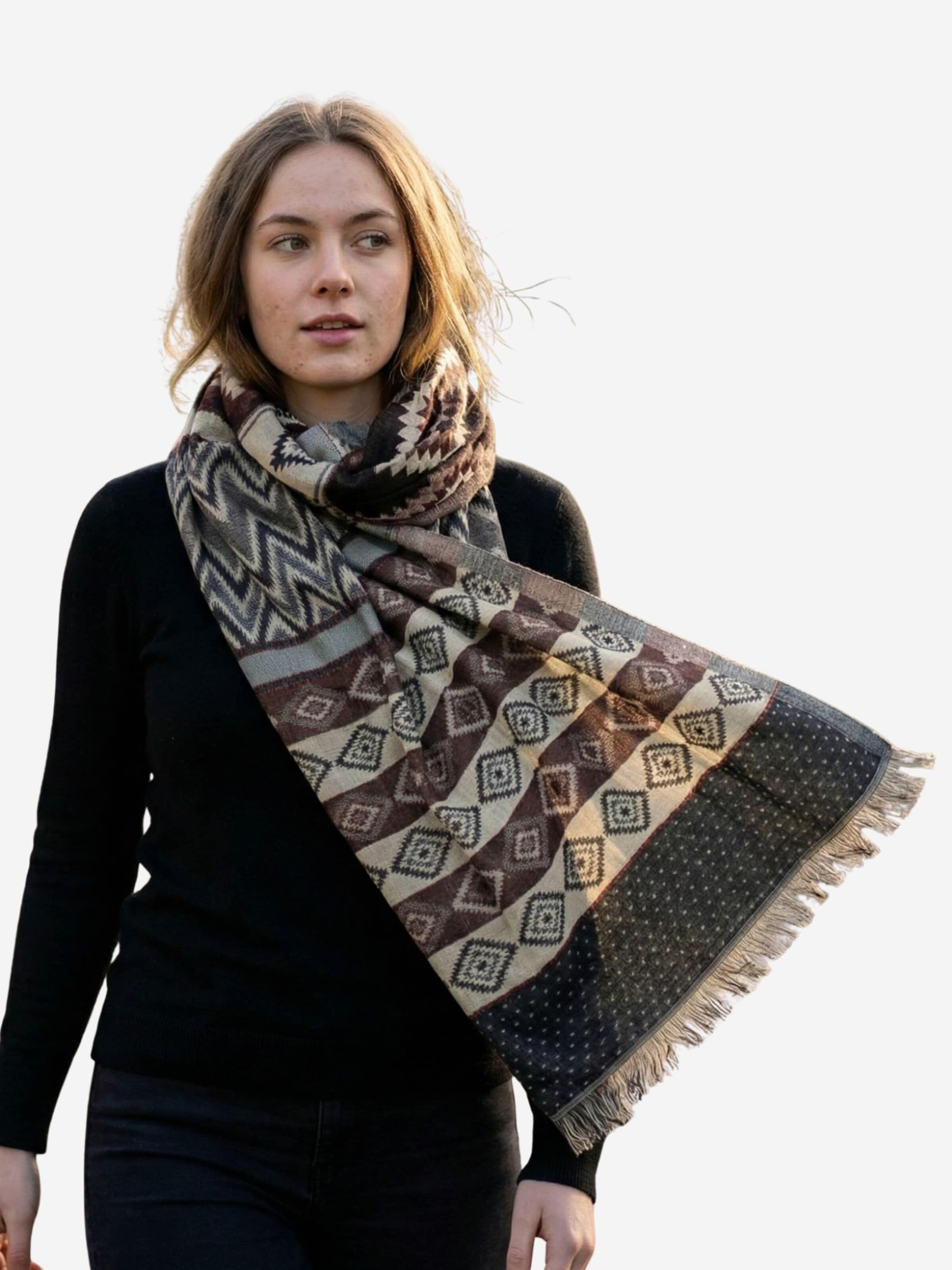 Sunsa Wrap 'Sunsa' in Brown