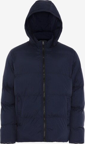 ALEKO Winter Jacket in Blue: front