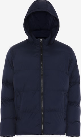 ALEKO Winter Jacket in Blue: front