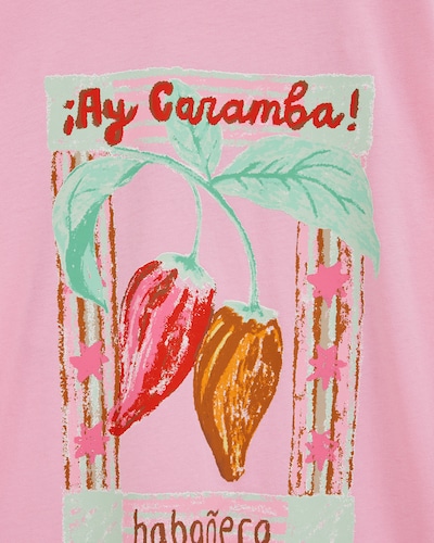 WE Fashion Shirt in 98-104 in Cognac / Mint / Light pink / Cherry red, Item view