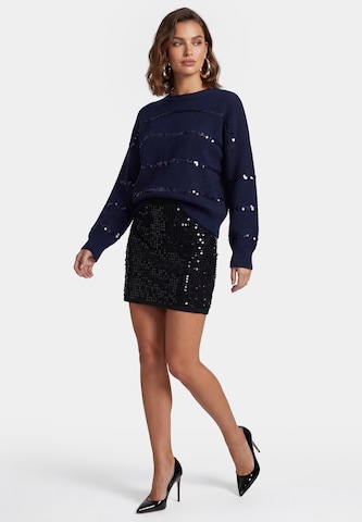 Pull-over 'Festive' faina en bleu