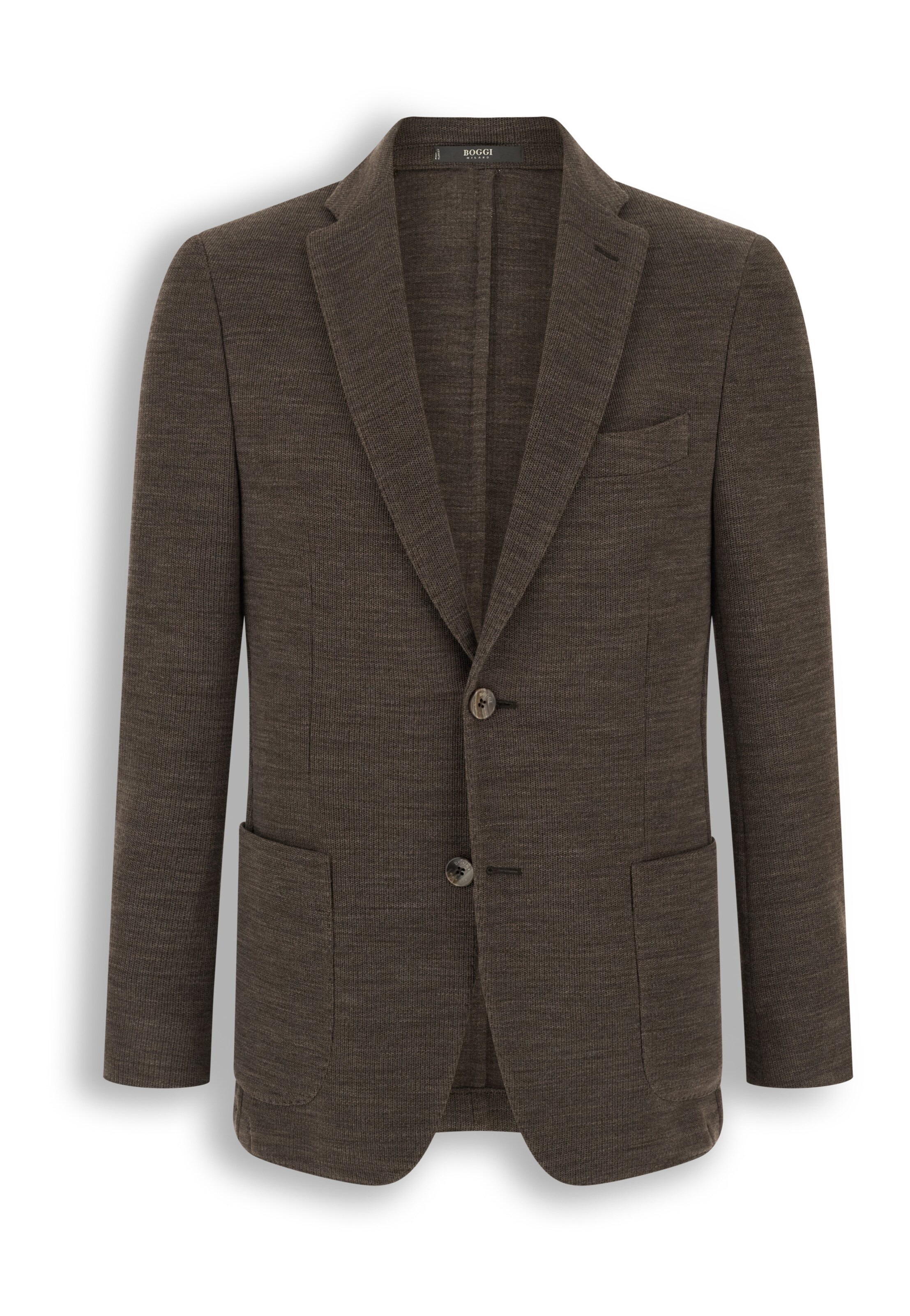 Boggi Milano Regular fit Colbert in Bruin: voorkant