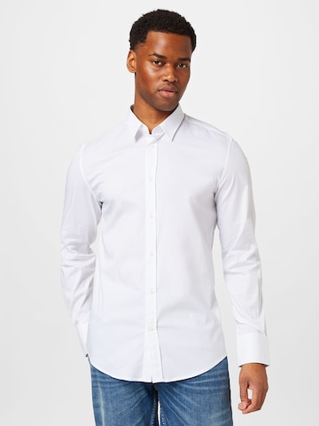 ANTONY MORATO Slim fit Button Up Shirt 'MILANO' in White: front