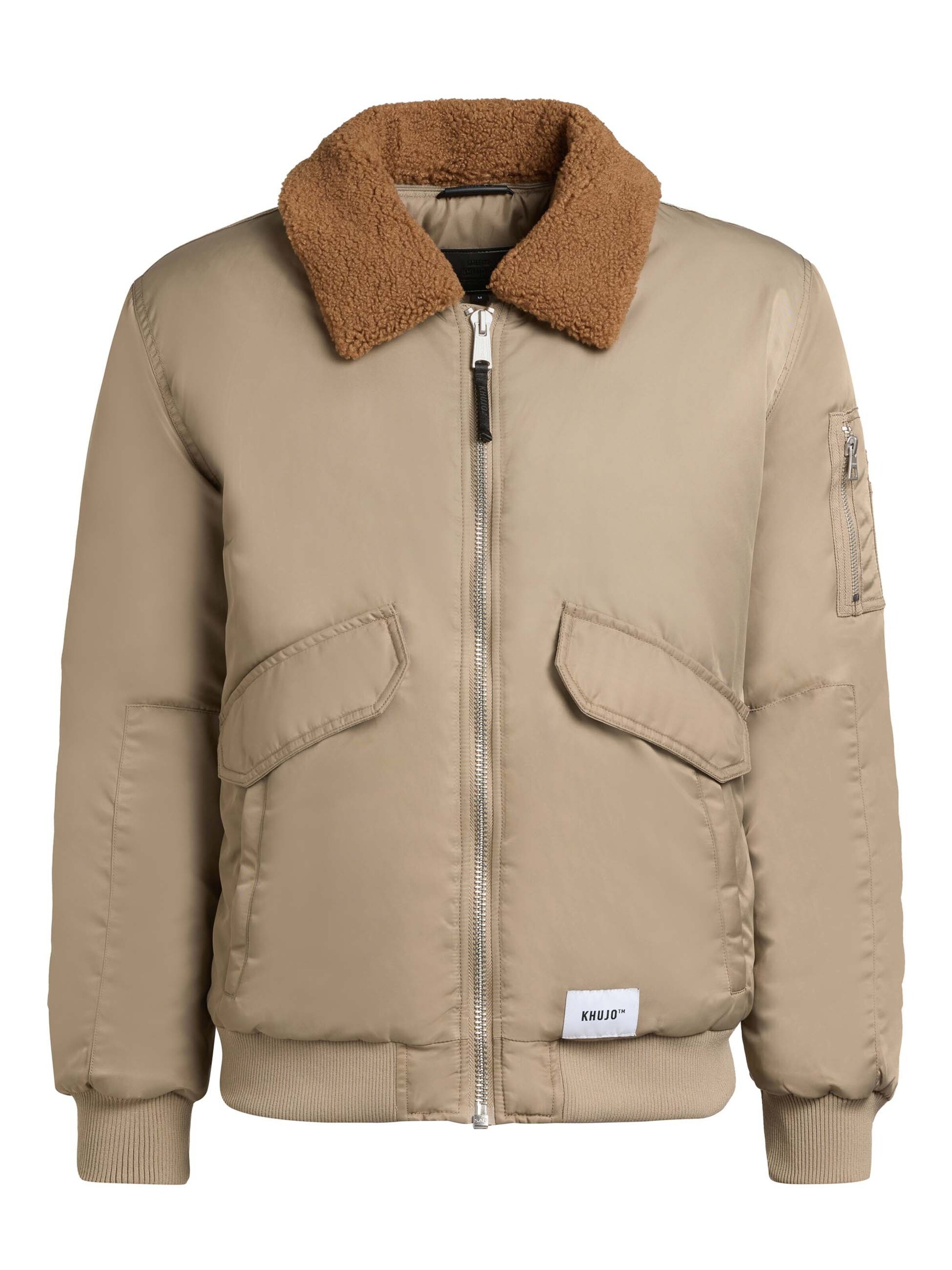 khujo - Chaqueta de invierno 'GROUND' en beige: frente