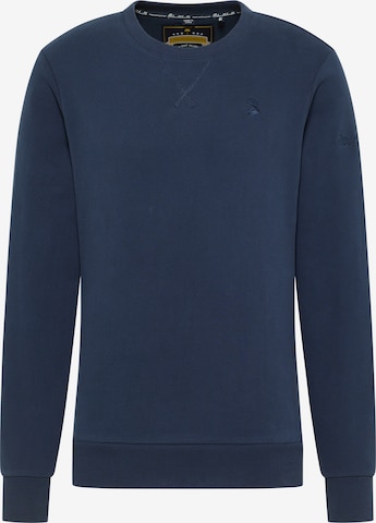 Sweat-shirt Schmuddelwedda en bleu : devant