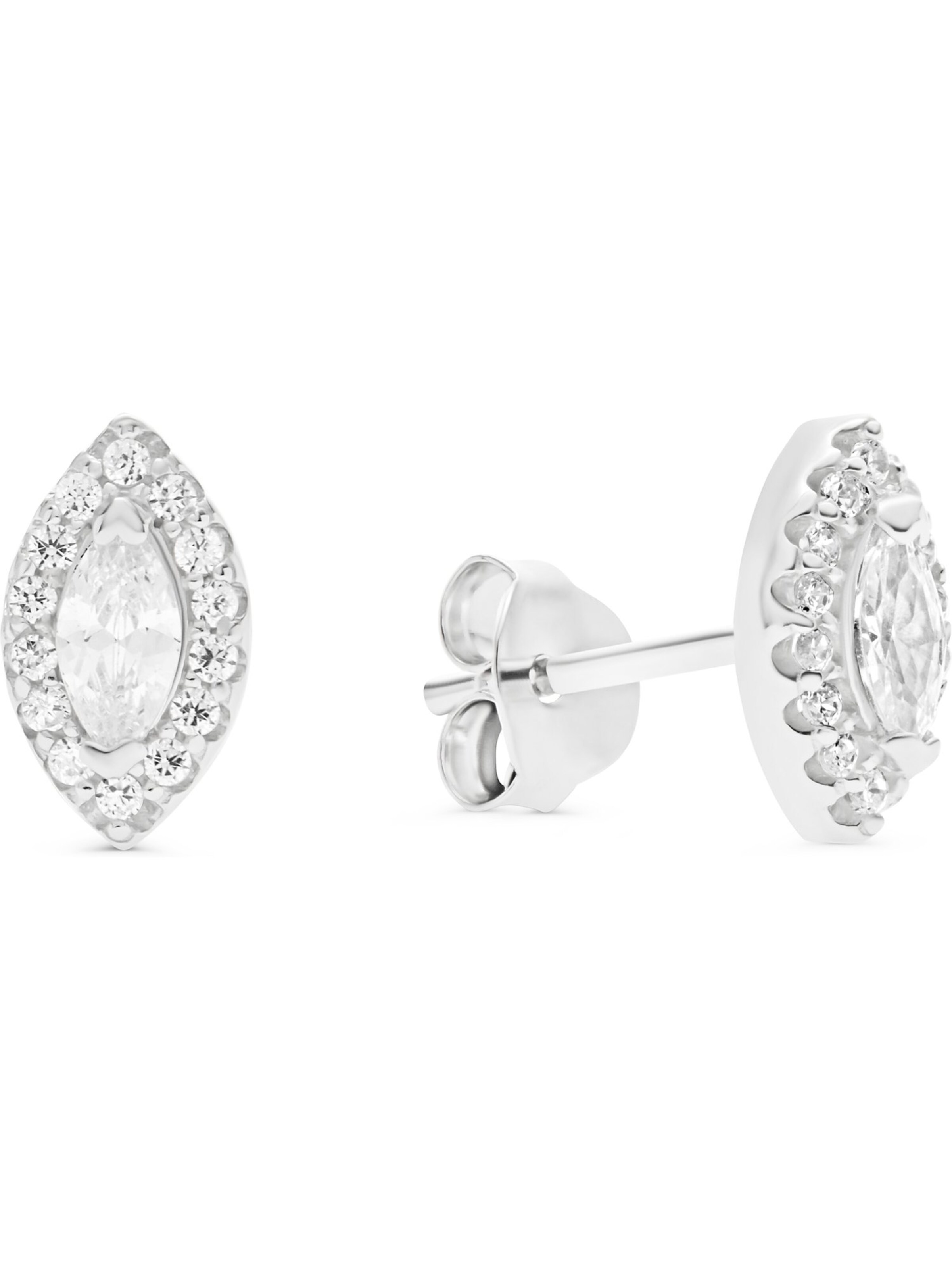 FAVS Earrings in Silver: front