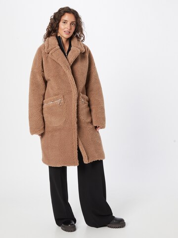 Missguided Winter Coat in Beige