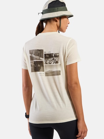 ODLO Functioneel shirt 'MERINO 160 POSTCARDS' in Wit
