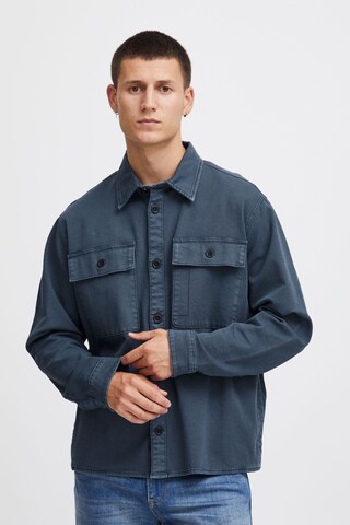 Veste mi-saison BLEND en bleu : devant