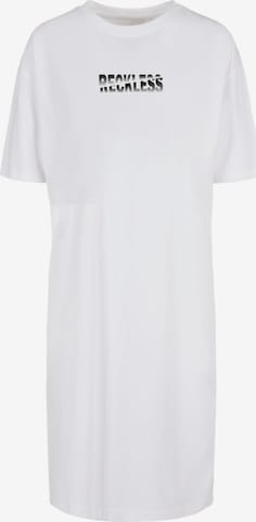 Merchcode Dress 'Reckless' in White: front
