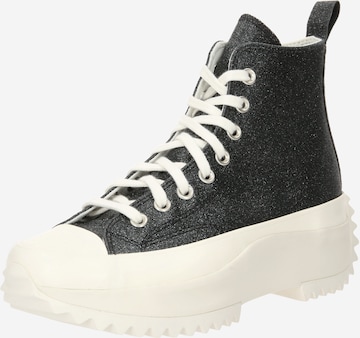 CONVERSE Sneakers hoog 'RUN STAR HIKE - BLACK/EGRET/EG' in Zwart: voorkant