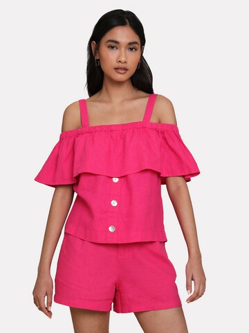 Threadbare Blouse 'Aspen' in Pink: front