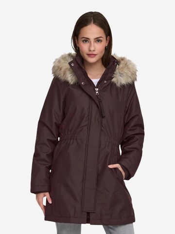 Parka invernale 'ONLMATHILDA WINTER FUR PARKA OTW 15370930' di ONLY in marrone