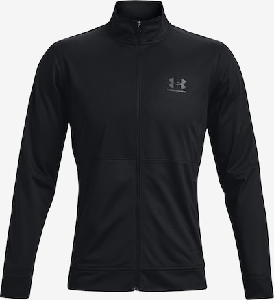 Bluză cu fermoar sport UNDER ARMOUR pe gri piatră / negru, Vizualizare produs