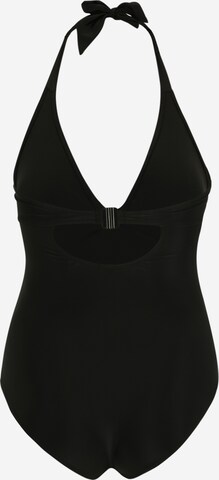 ONLY Carmakoma High neck Swimsuit 'ELLY' in Black