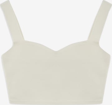 Twist Gebreide top in Beige: voorkant