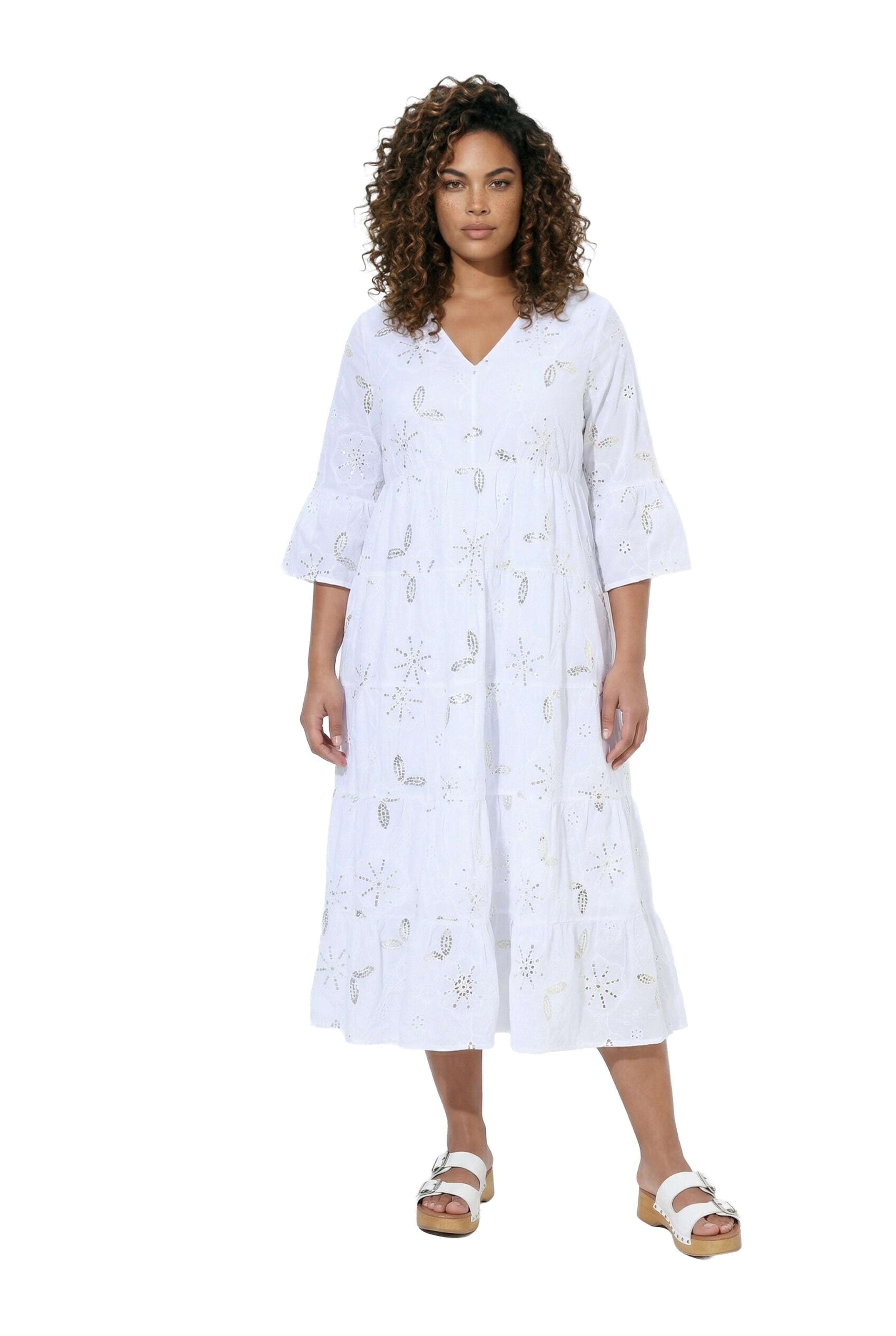 MIAMODA Dress in White: front