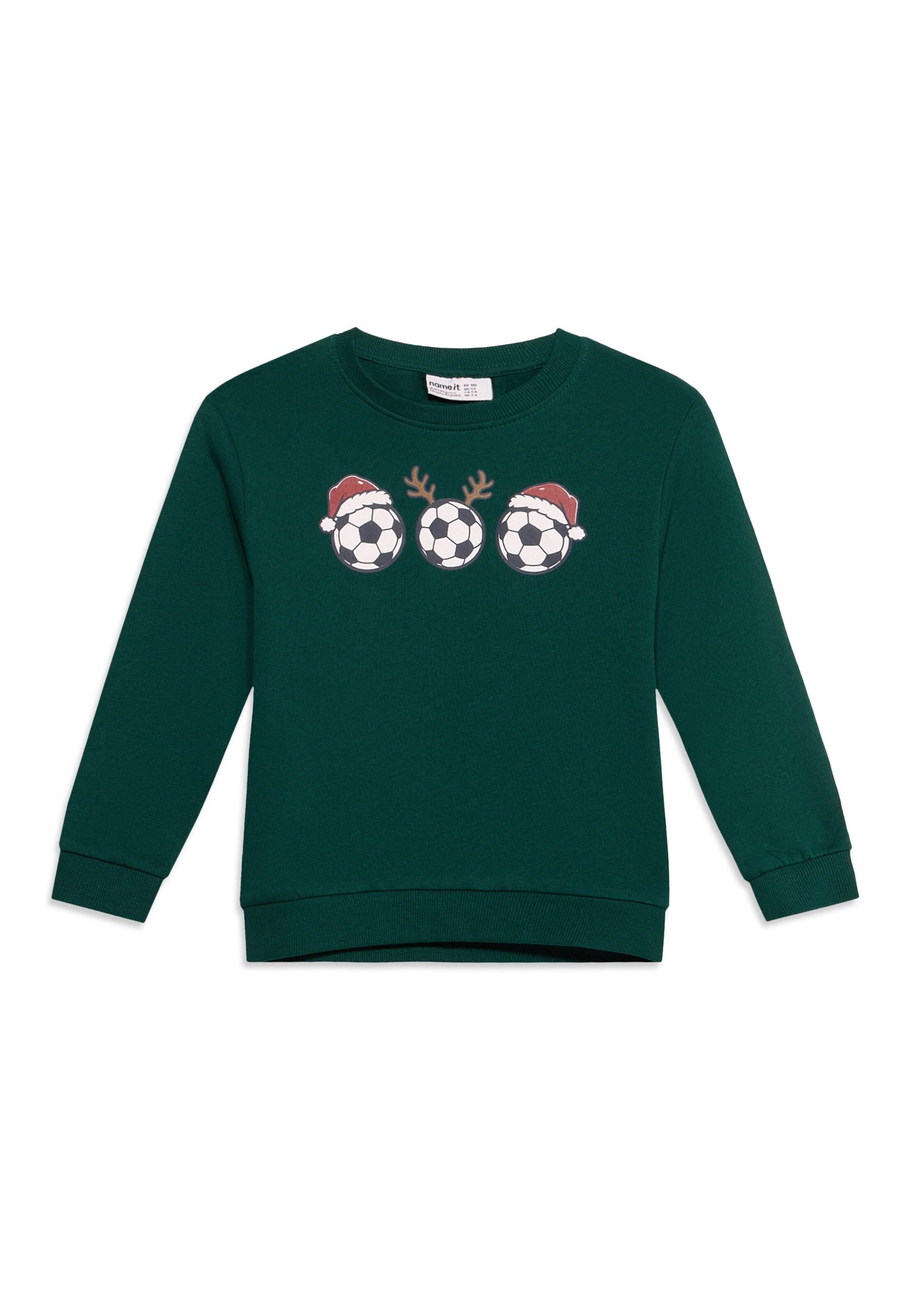 NAME IT Sweatshirt 'NMMVOLUF' in Green: front