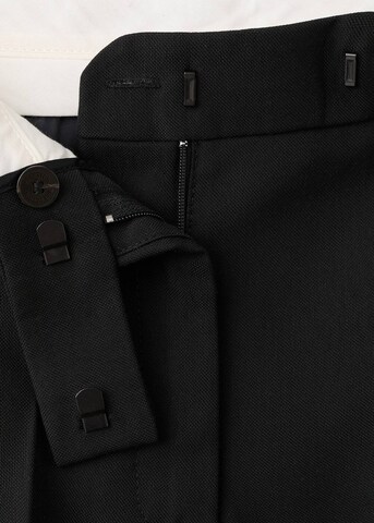 MANGO Wide leg Pleated Pants 'Praga' in Black