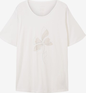 T-shirt Tom Tailor Women + en blanc : devant