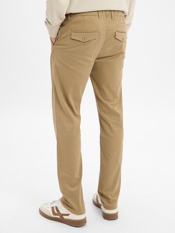 Nils Sundström Regular Chino Pants 'Matt' in Beige