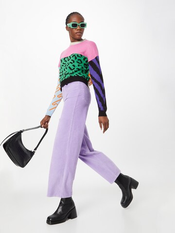 ONLY Wide leg Pants 'HOPE' in Purple