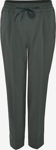 OPUS Regular Pleat-Front Pants 'Melosa' in Green: front