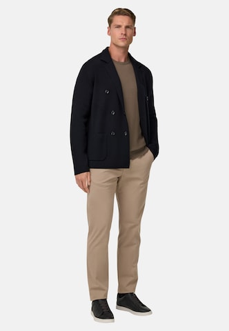 Boggi Milano Between-Seasons Coat in Blue