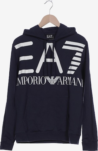 EA7 Emporio Armani Sweatshirt & Zip-Up Hoodie in L in Blue: front