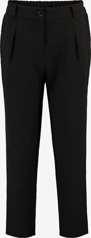 Hailys Regular Pleat-Front Pants in Black: front