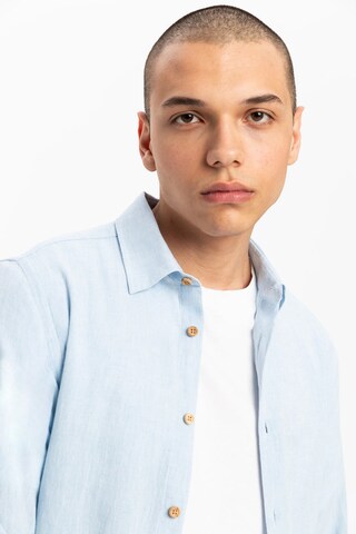UNIQVIBE Regular fit Overhemd in Blauw