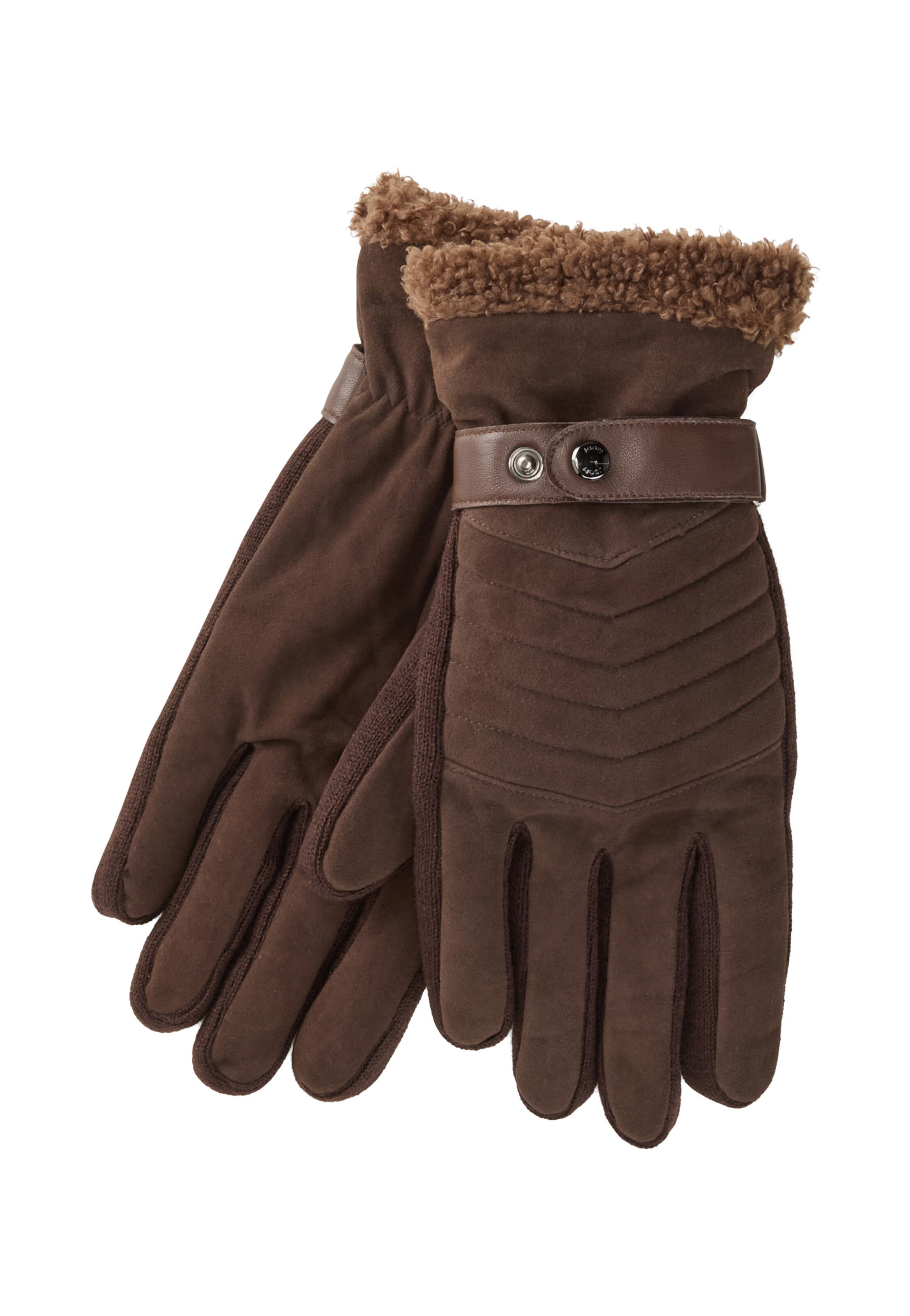 JOOP! Full Finger Gloves in Brown