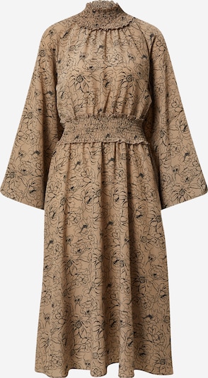 ABOUT YOU x Iconic by Tatiana Kucharova Robe 'Fiona' en beige foncé / noir, Vue avec produit