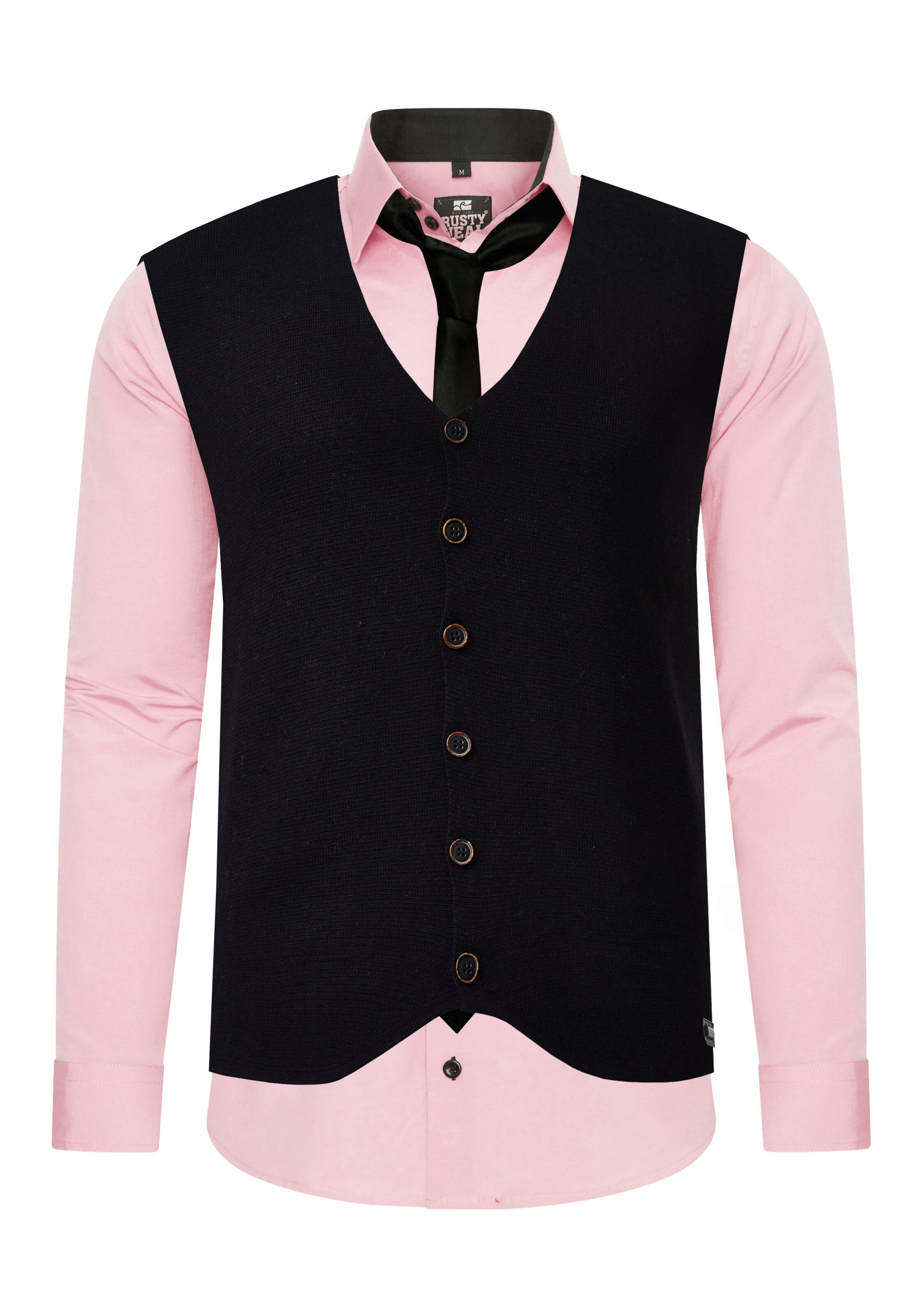 Rusty Neal Slim fit Button Up Shirt in Pink
