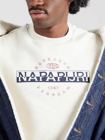 NAPAPIJRI Sweatshirt 'BANDER C' in Beige