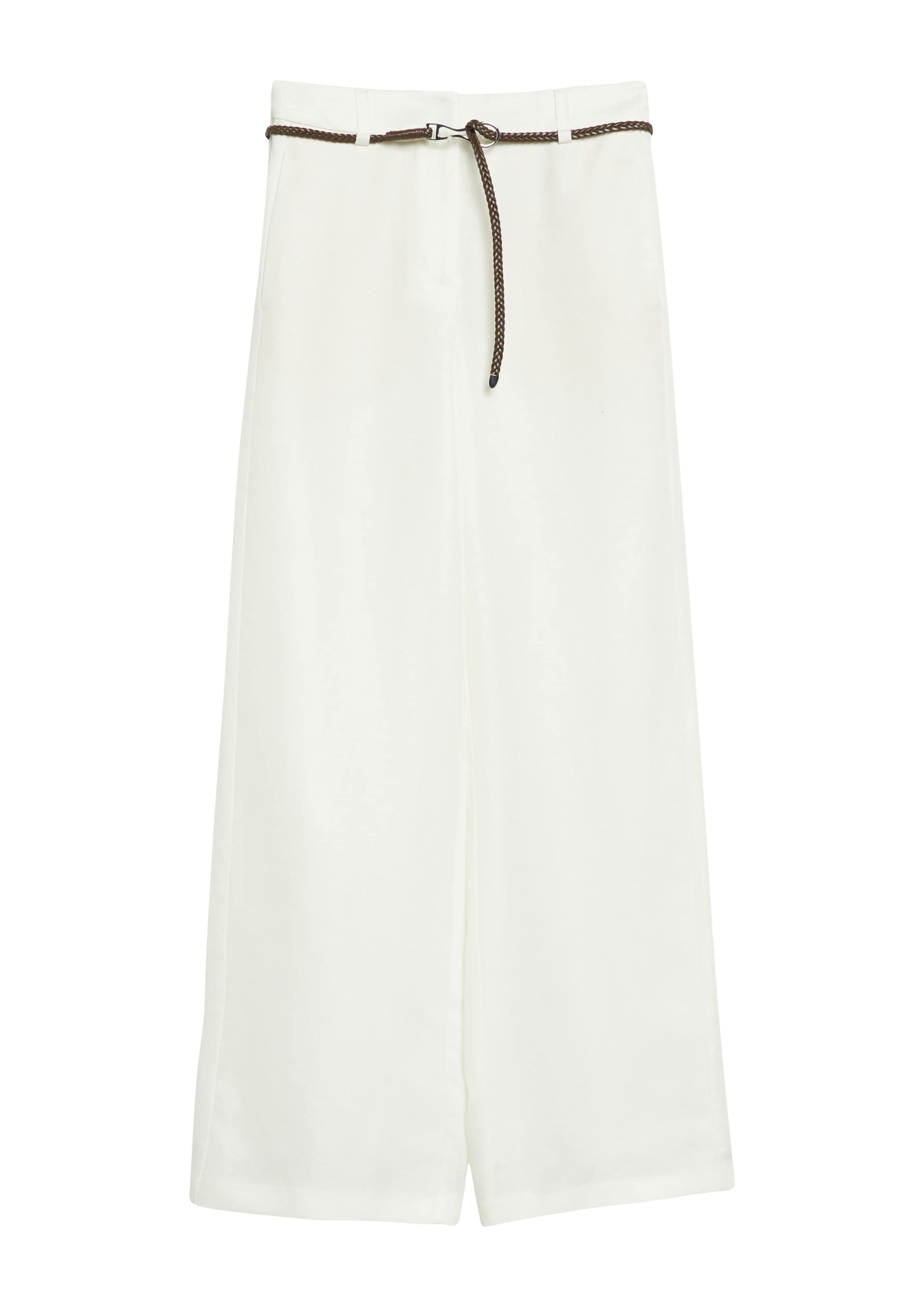 COMMA Wide Leg Hose in Weiß: Vorderseite