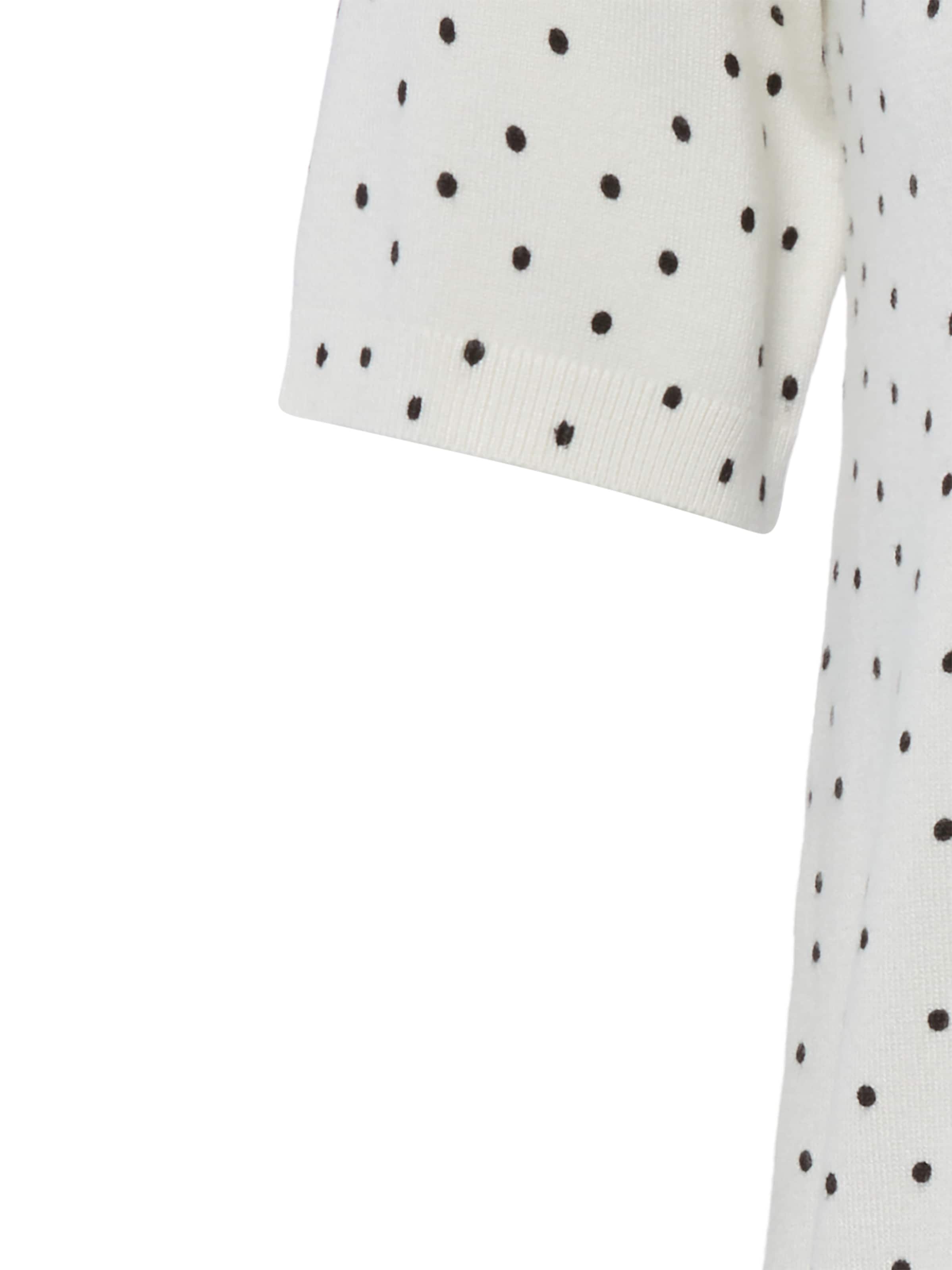 Marie Lund Gebreid vest in Wit