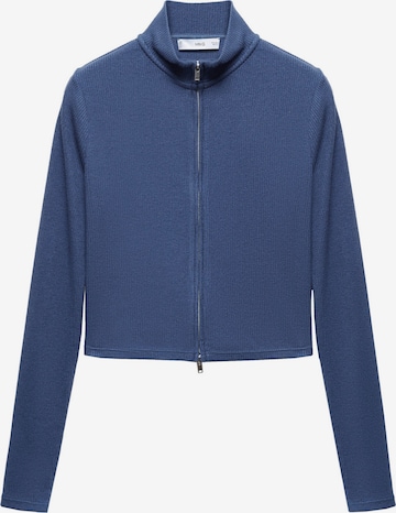 Cardigan 'LORETO' MANGO en bleu : devant