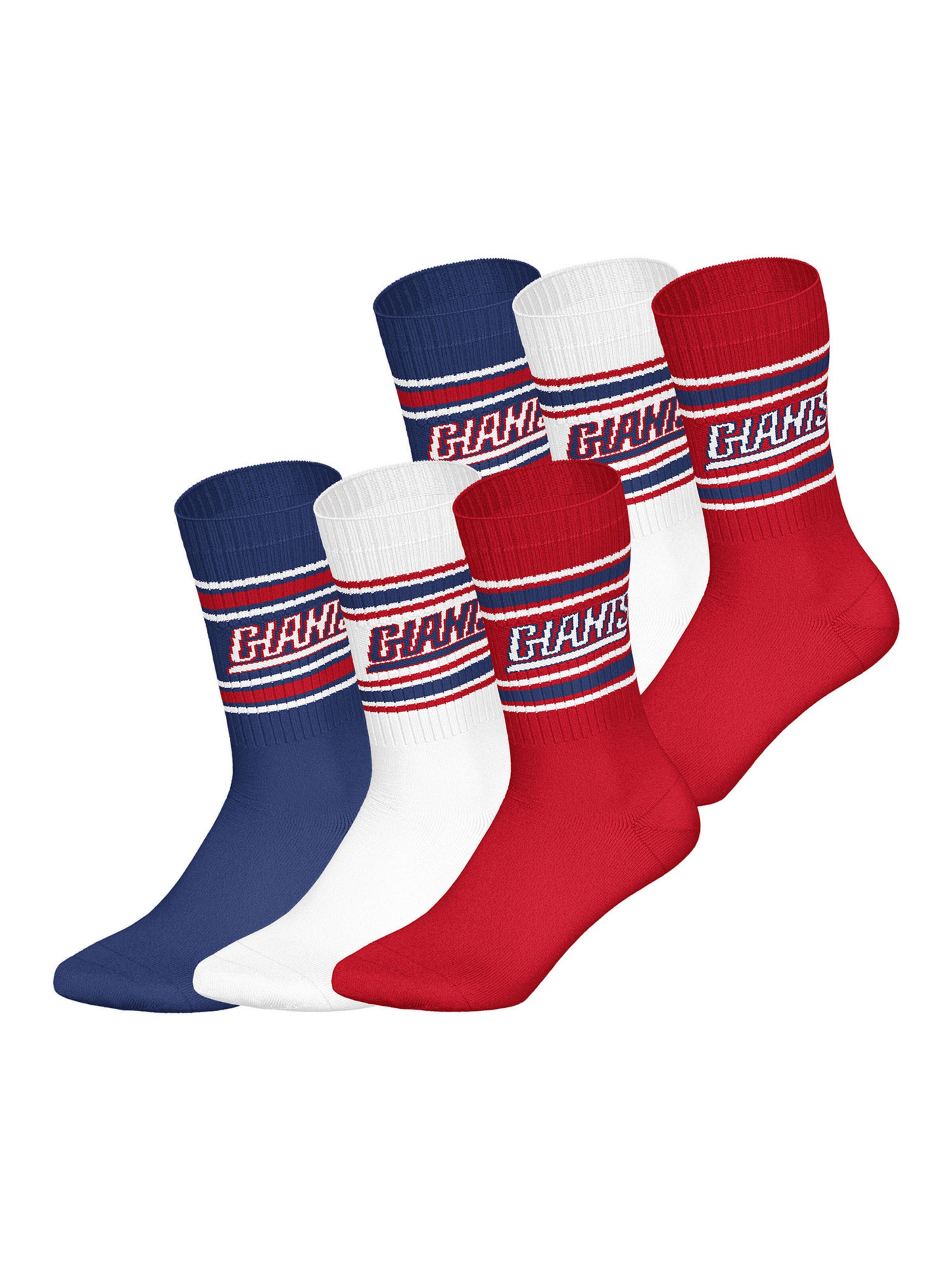 Huddle Socks 'NY Giants' in Blue: front