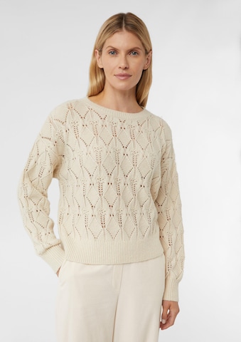 COMMA - Jersey en beige: frente