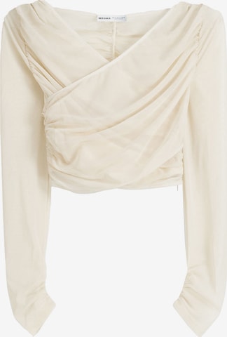 Bershka Blus i beige: framsida