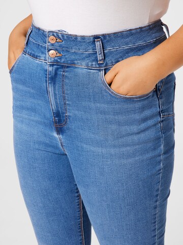 New Look Curves Skinny Jeans in Blauw