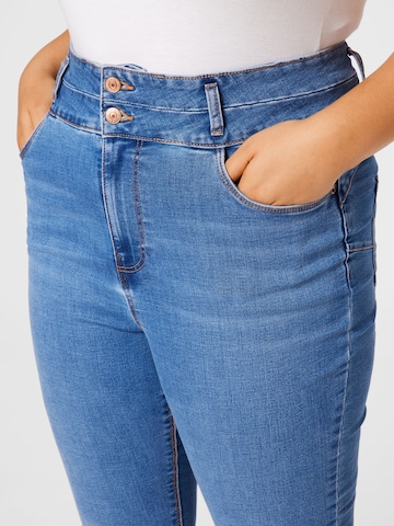 New Look Curves Skinny Jeans i blå