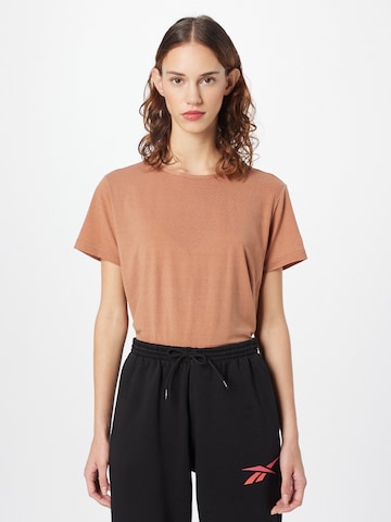 T-shirt fonctionnel 'Lizzy' Athlecia en marron : devant