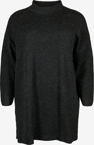 Zizzi Sweater 'Sunny' in Grey: front