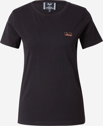 19V69 ITALIA - Camiseta 'BELLA' en negro: frente