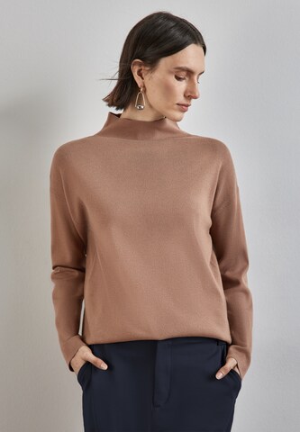 STREET ONE Sweater in Brown: front