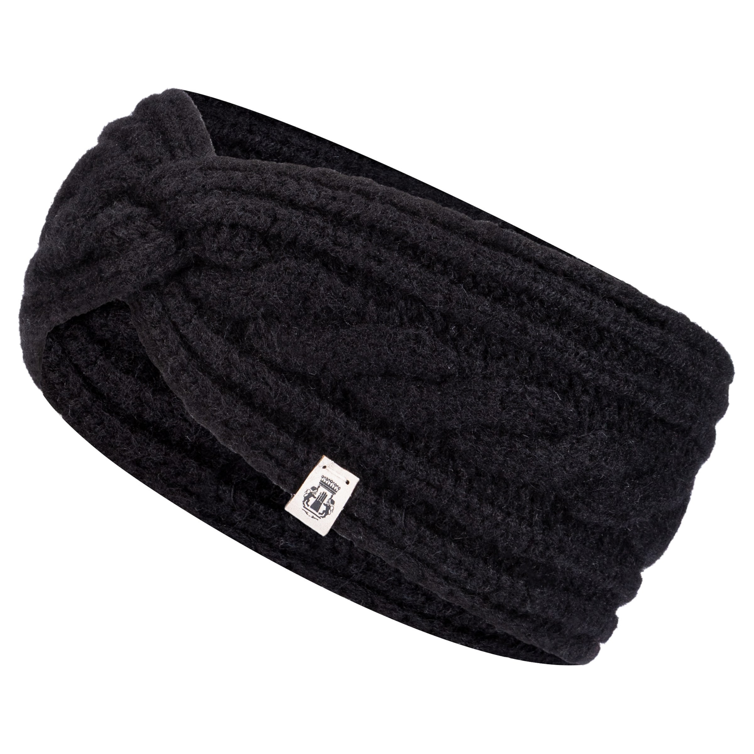 Roeckl Headband 'CABLED CHARM' in Black: front